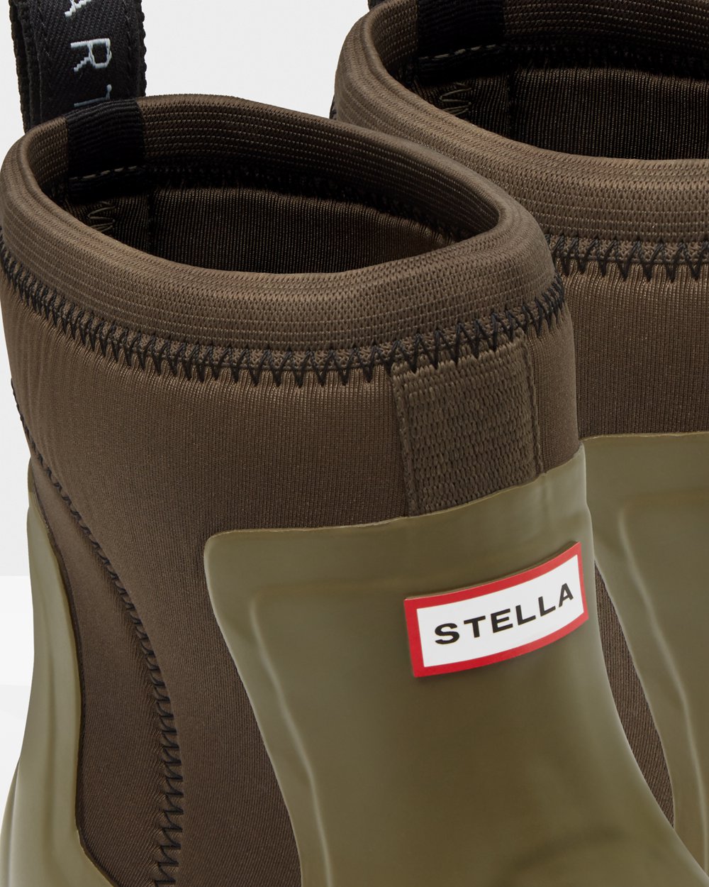 Bottes Chelsea Hunter Stella Mccartney X Femme Vert Olive AMBHFJE-92